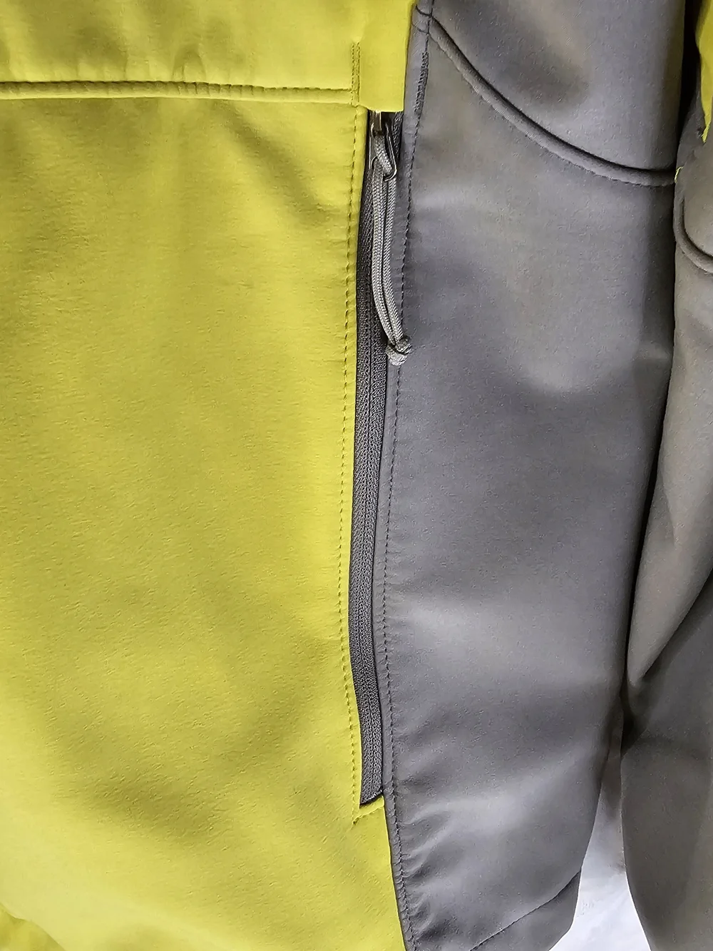 The North Face Yellow & Gray Softshell Jacket